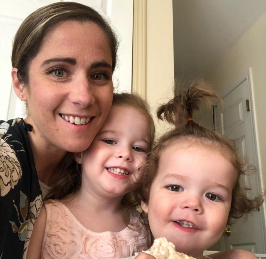 Meredith Barron and her two daughters.