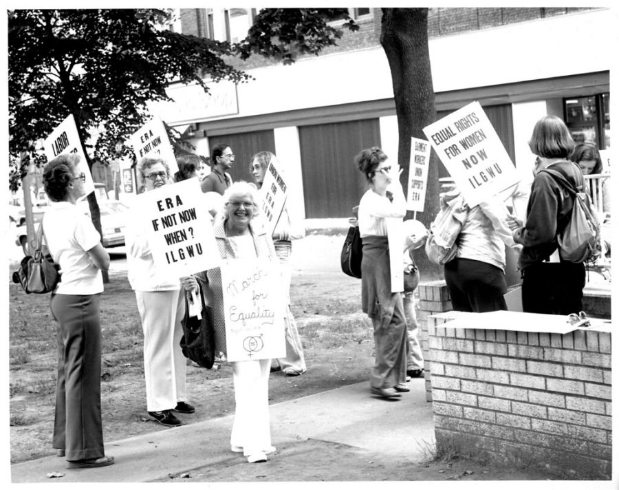 ILGWU Western PA District Council Equal Rights Amendment demonstration, 1978 by Kheel Center, Cornell University Library is licensed with CC BY 2.0. To view a copy of this license, visit https://creativecommons.org/licenses/by/2.0/