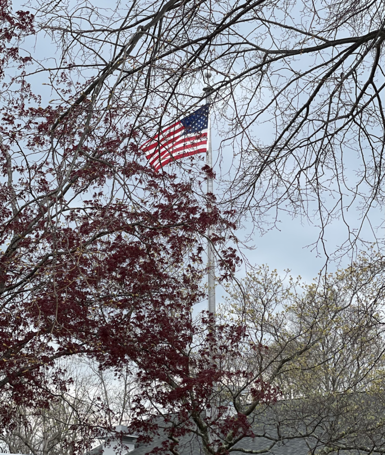 Our American flag stands tall and strong outside Miller Avenue Elementary.