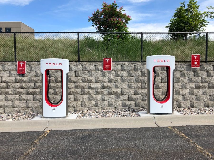 Tesla Charging Stations. 